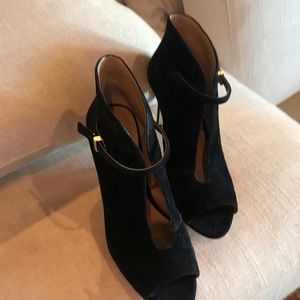 Ann Taylor Black Suede booties